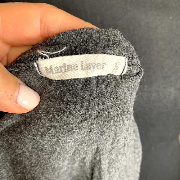 Marine Layer Dark Grey Open Back Tank Top S - Picture 4 of 5